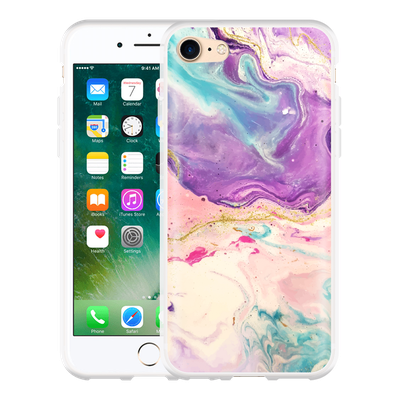 Cazy Hoesje geschikt voor iPhone 7 - Dromerige Kleuren