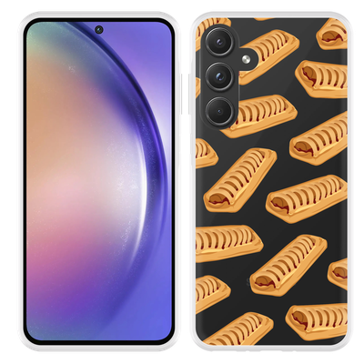 Cazy Hoesje geschikt voor Samsung Galaxy A55 Frikandelbroodjes