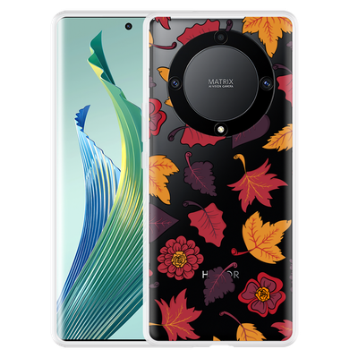 Cazy Hoesje geschikt voor Honor Magic5 Lite Herfstbladeren