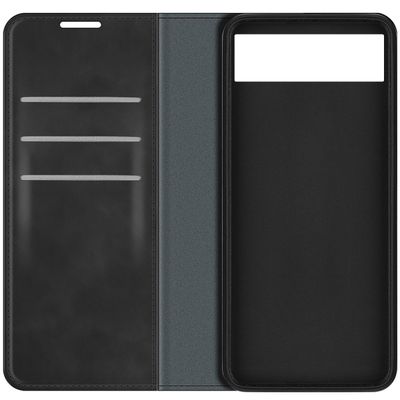 Cazy Wallet Magnetic Hoesje geschikt voor Google Pixel 6a - Zwart
