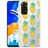 Hoesje geschikt voor Xiaomi Redmi Note 11/11S - Pineapple