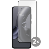 Tempered Glass Screen Protector geschikt voor Motorola Edge 30 Neo - Zwart - 2 stuks