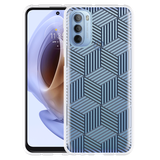 Hoesje geschikt voor Motorola Moto G41 - Isometric Pattern