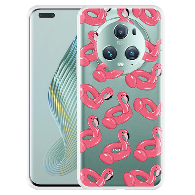 Cazy Hoesje geschikt voor Honor Magic5 Pro Inflatable Flamingos