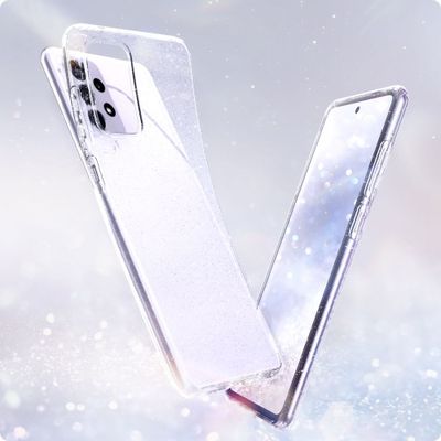 Samsung Galaxy A72 Hoesje Spigen Liquid Crystal Glitter Transparant
