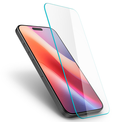 Spigen Screenprotector geschikt voor iPhone 16 Pro - Tempered Glas tR Slim - Transparant