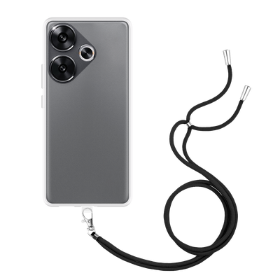 Just in Case Xiaomi Poco F6 - Soft TPU Case with Necklace Strap - Clear