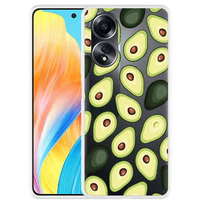 Cazy Hoesje geschikt voor Oppo A58 4G Avocado's