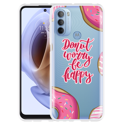 Cazy Hoesje geschikt voor Motorola Moto G41 - Donut Worry