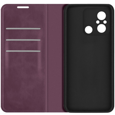Cazy Wallet Magnetic Hoesje geschikt voor Xiaomi Redmi 12C - Paars