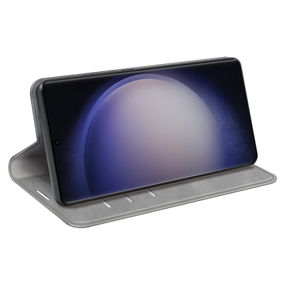 Cazy Wallet Magnetic Hoesje geschikt voor Samsung Galaxy S23 Ultra - Grijs
