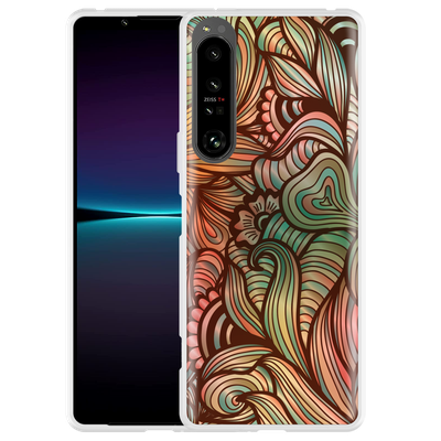 Cazy Hoesje geschikt voor Sony Xperia 1 IV - Abstract Colorful