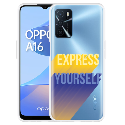 Cazy Hoesje geschikt voor Oppo A16/A16s - Express Yourself