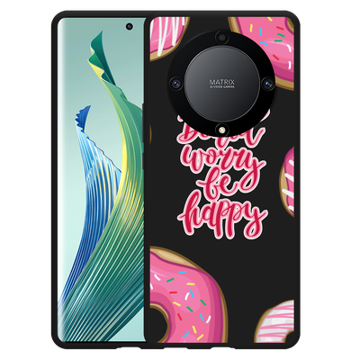 Cazy Hoesje Zwart geschikt voor Honor Magic5 Lite Donut Worry