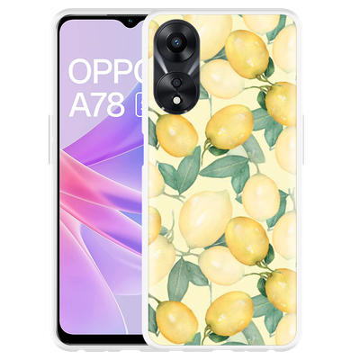 Cazy Hoesje geschikt voor Oppo A78 5G Lemons