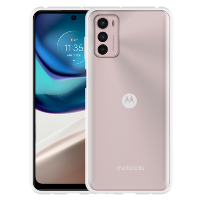 Cazy TPU Hoesje met Koord geschikt voor Motorola Moto G42 - Transparant
