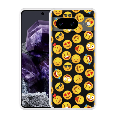 Cazy Hoesje geschikt voor Google Pixel 8 Emoji