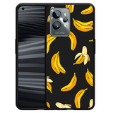 Hoesje Zwart geschikt voor Realme GT2 Pro - Banana