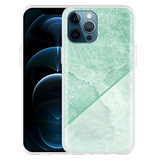 Hoesje geschikt voor iPhone 12 Pro Max - Green Marble