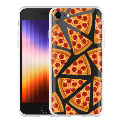 Cazy Hoesje geschikt voor iPhone SE 2022 - Pizza Party