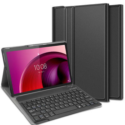 Cazy Hoes met Toetsenbord QWERTZ - geschikt voor Lenovo Tab M10 5G - Zwart
