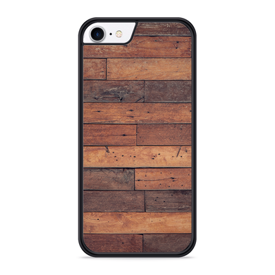 Cazy Hardcase hoesje geschikt voor iPhone 8 - Houten Planken