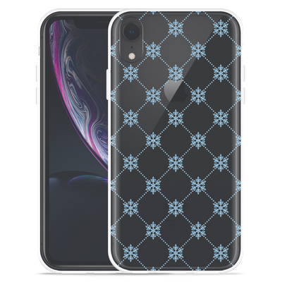 Cazy Hoesje geschikt voor iPhone Xr - Snowflake Pattern