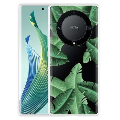 Cazy Hoesje geschikt voor Honor Magic5 Lite Palm Leaves