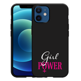 Hoesje Zwart geschikt voor iPhone 12/12 Pro - Girl Power