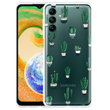 Cazy Hoesje geschikt voor Samsung Galaxy A04s - Green Cactus