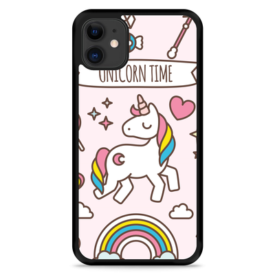 Cazy Hardcase hoesje geschikt voor iPhone 11 - Unicorn Time
