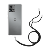 TPU Hoesje met Koord geschikt voor Motorola Edge 30 Fusion - Transparant