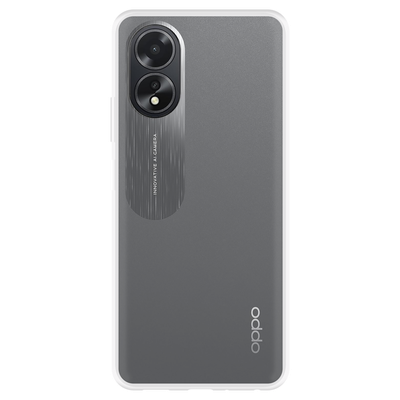 Cazy TPU Hoesje met Koord geschikt voor Oppo A38 4G / A18 4G - Transparant