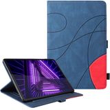 Cazy Hoes geschikt voor Lenovo Tab M10 Plus - Duo Color Book Case - Blauw