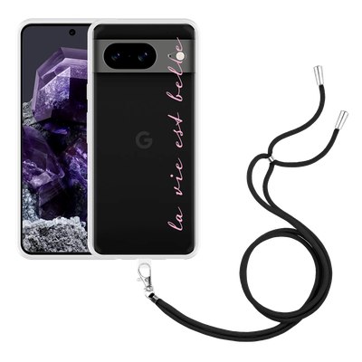 Cazy Hoesje met koord geschikt voor Google Pixel 8 La Vie Est Belle