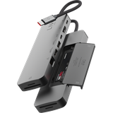 LINQ Connects 9-in-1 SSD Pro USB-C Multiport Hub - Grijs