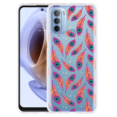 Cazy Hoesje geschikt voor Motorola Moto G41 - Feather Art