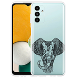 Cazy Hoesje geschikt voor Samsung Galaxy A13 5G - Mandala Elephant