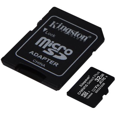 Kingston Canvas Select Plus MicroSDHC Card 10 UHS-I - 32GB - inclusief SD adapter