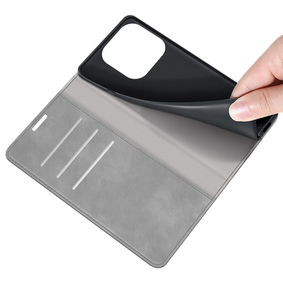 Cazy Wallet Magnetic Hoesje geschikt voor iPhone 13 Pro Max - Grijs
