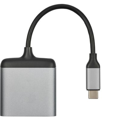 Xtorm USB-C Hub met 2 x HDMI poort - Grijs