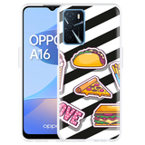 Hoesje geschikt voor Oppo A16/A16s - Love Fast Food