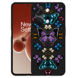 Hoesje Zwart geschikt voor OnePlus Nord 3 5G Vlinder Symmetrie