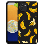 Hoesje Zwart geschikt voor Samsung Galaxy A03 - Banana