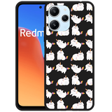 Hoesje Zwart geschikt voor Xiaomi Redmi 12 4G Unicorn Cat
