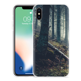 Hoesje geschikt voor iPhone X - Dark Forest
