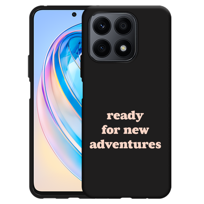 Cazy Hoesje Zwart geschikt voor Honor X8a New Adventures