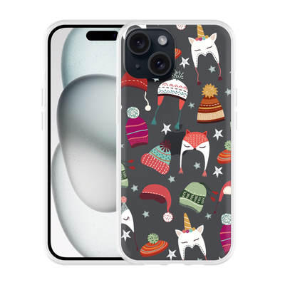 Cazy Hoesje geschikt voor iPhone 15 Winter Hats