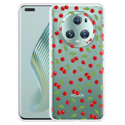 Cazy Hoesje geschikt voor Honor Magic5 Pro Kersen