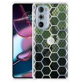 Hoesje geschikt voor Motorola Edge 30 Pro - Snakeskin Honeycomb